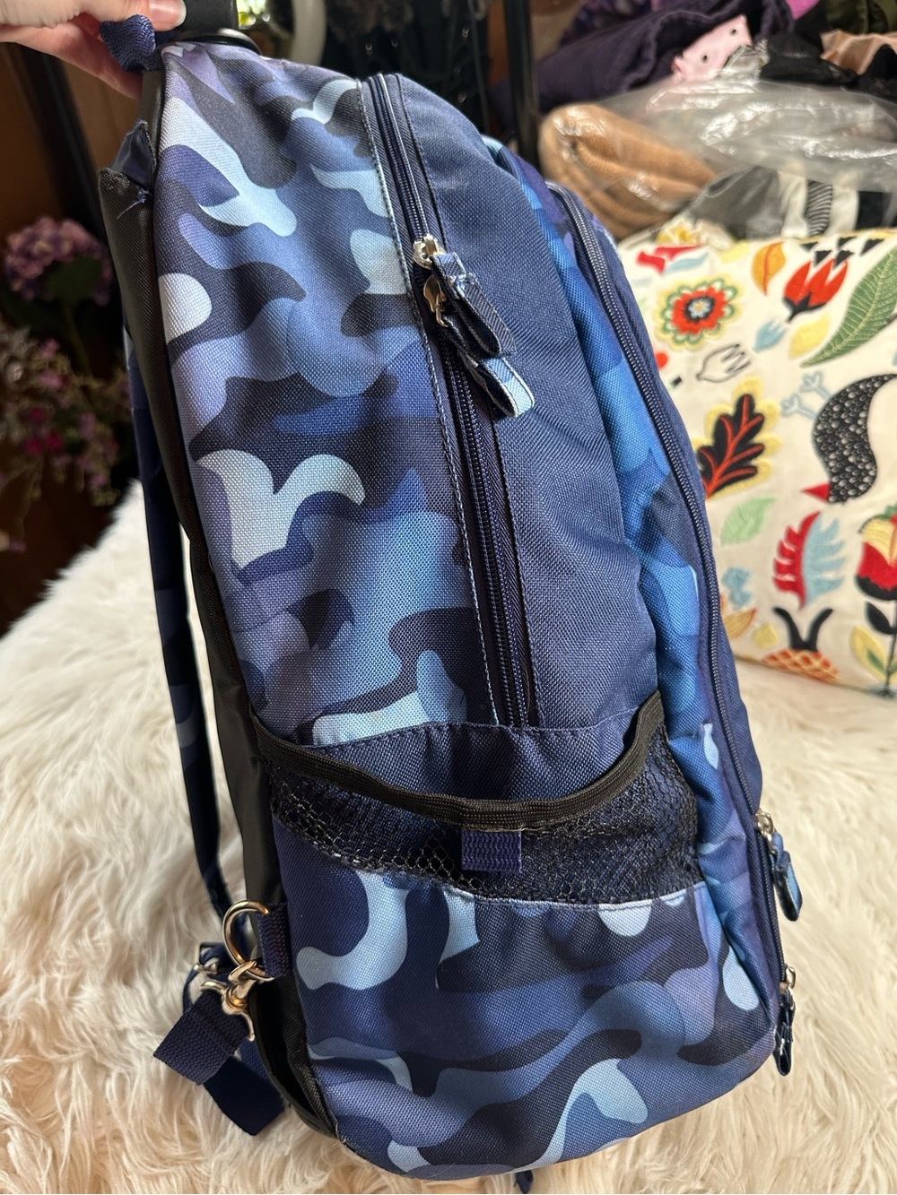 M-88 • Blue Camouflage Rolling Backpack - Picture 12 of 15